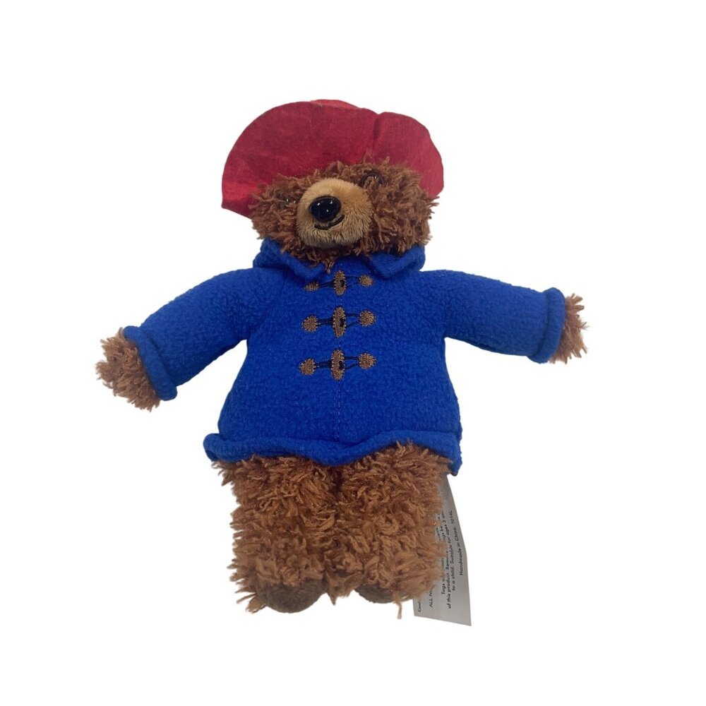 Paddington Bear Plush Toy Red Hat Blue Coat 2014 Yottoy 8"‎ Stuffed Animal